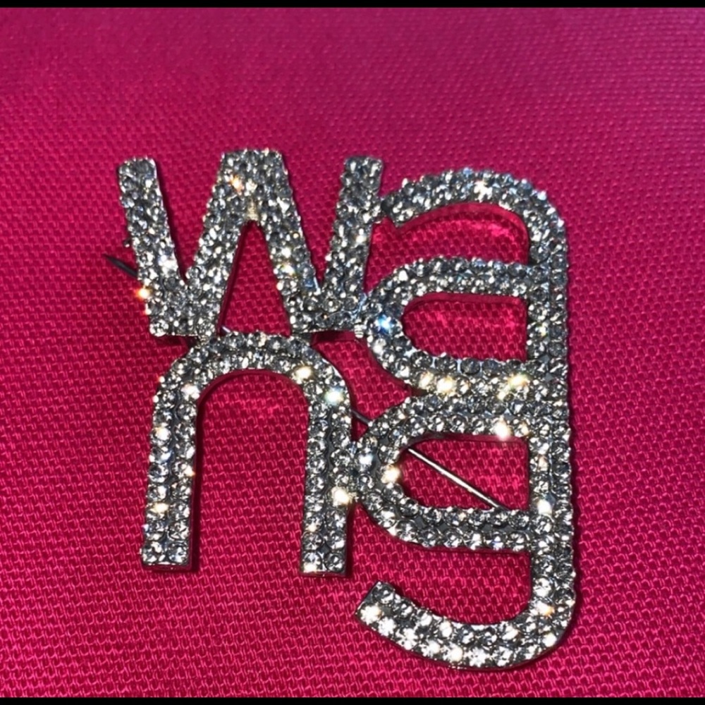 WANG rhinestone brioche